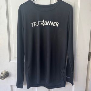 Men’s Brooks TrueRunner Black Size Medium Long Sleeve T Shirt Drilayer